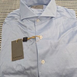 Canali Light Blue Men's Shirt